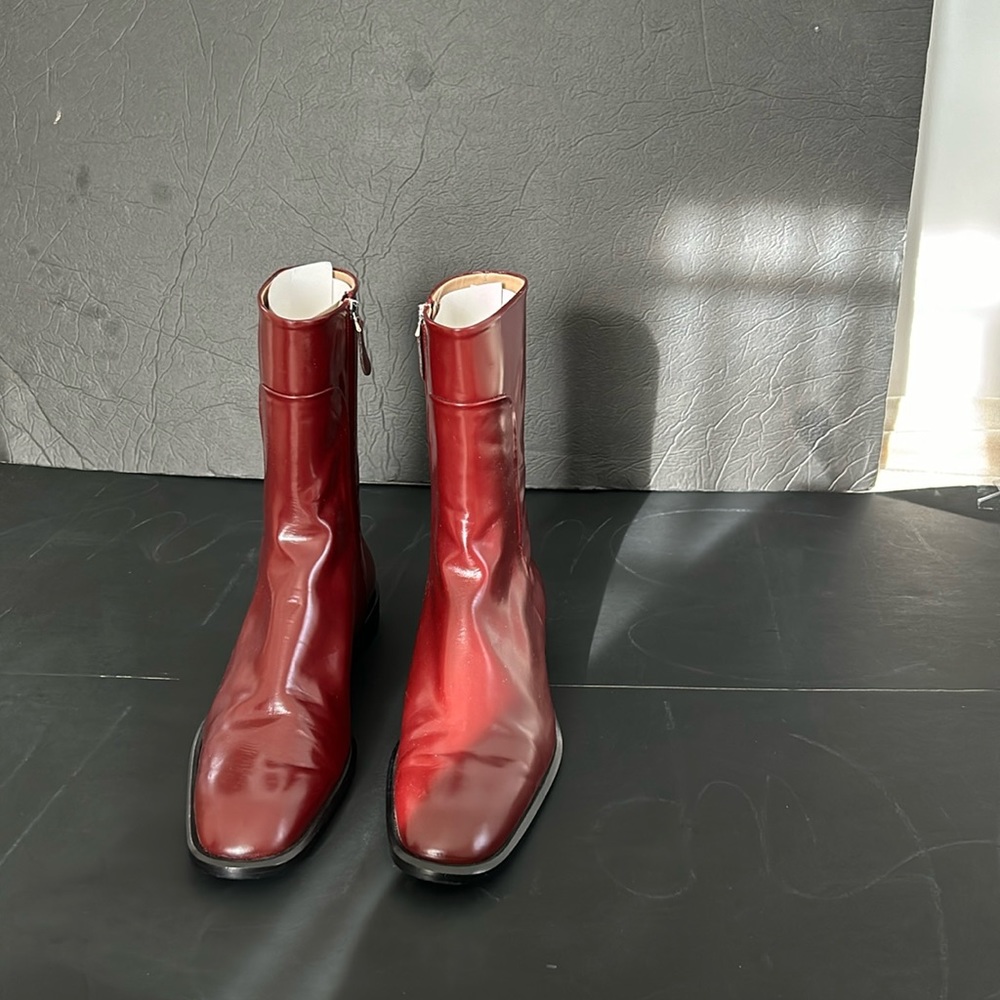 BROCK COLLECTION  SANKAR BOOTS SIZE. 40. COLOR BURGUNDY